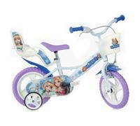 Bici per Bambini 2-4 Anni - Bicicletta 12 Pollici Snow Queen con Rotelline Stabilizzatrici