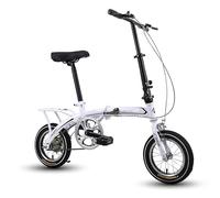 Bici Pieghevole da 12 Pollici, Bici da Studente, Bici Urbane Compatte, per Adulti, Mini Bici Pieghevole Leggera, per Bici da Lavoro E Scuola 5