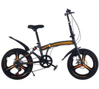 Bici Pieghevole Per Adulti Da 20 Pollici, Bici Pieghevole Da Città Regolabile A 7 Velocità, Bici Pieghevole Con Telaio In Acciaio Al Carbonio E Freni A Disco, Bici Regolabile In Altezza B,20-inch