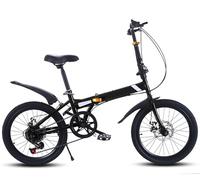 Bici pieghevoli Bicicletta da città regolabile da 20 pollici con cambio a 7 velocità, altezza regolabile, bicicletta pieghevole leggera per adulti, uomini, donne e adolescenti B,20 in
