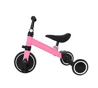 Bici senza Pedali 1st Ride Three - Triciclo Bambini 1 Anno fino a 20Kg - Bici con 4 Ruote EVA e Manubrio Antiscivolo - Bicicletta Senza Pedali, Ergonomica, Antiribaltamento-50 * 18 * 38 cm-Nero