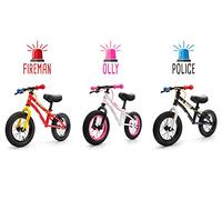 Bici Senza Pedali Bicicletta Equilibrio Bambino Balance Bike - Bicicletta per Bambini 2-6 Anni - carico massimo 30 kg ruota 12 Pollici Baby Walkers Giocattoli per Ragazzi e Ragazze (bambini, Fireman)