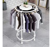 BICIBO Creative Boutique Abbigliamento Espositore,Appendiabiti Rotondo per Negozio di Abbigliamento Moderno per Uomo E Donna Appendiabiti Appendiabiti in Metallo,Appendiabiti in Esposizione in Un N