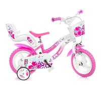 Bicicletta Bambina Bianca e Rosa Flappy 12 pollici Multicolor