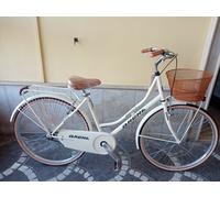 BICICLETTA 26 OLANDA BRERA " CLASSIC " DONNA CON CESTINO - COLORE BEIGE VINTAGE