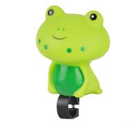 Bicicletta a forma di dinosauro per bambini, in silicone con suono super forte, facile da installare sul manubrio da 2,2 cm, per bici da equilibrio e scooter, divertimento all'aperto (rana)