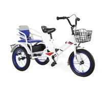 Bicicletta A Tre Ruote For Bambini Dai 2 Agli 8 Anni, Triciclo Da Crociera Con Cestino For Ragazzi E Ragazze, Ideale Pedalare(18-inchA1)