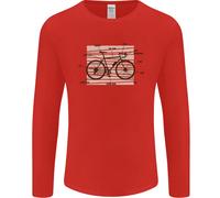 Bicicletta Anatomia Divertente Ciclismo Ciclisti Divertente Uomo Maniche