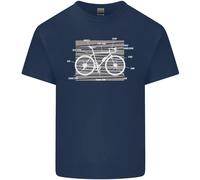 Bicicletta Anatomia Divertente Ciclisti T-Shirt Ragazzi