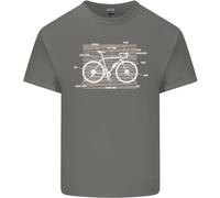 Bicicletta Anatomia Divertente Ciclisti T-Shirt Ragazzi