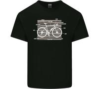 Bicicletta Anatomia Divertente Ciclisti T-Shirt Ragazzi