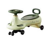 bicicletta Auto for bambini con luci e musica, oscillante e antiribaltamento, for bambini e bambine, età 1-8 anni, giocattolo for interni ed esterni. bici triciclo(Groen,No Lights and music)