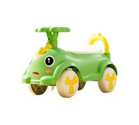 bicicletta Auto Wiggle a 4 ruote, macchinina a spinta con vano portaoggetti sotto il sedile, corno, giocattoli musicali for bambini e bambine bici triciclo(Groen)