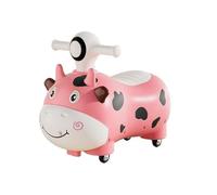 bicicletta Auto Wiggle a 4 ruote, monopattini, musica e luci, spazio sotto il sedile, giocattoli da cavalcare for ragazzi e ragazze bici triciclo(Roze)