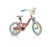 Bicicletta Bambina 14" Jade Rosa Con Rotelline Stabilizzatrici