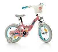 Bicicletta Bambina 16" Jade Rosa Con Rotelline Stabilizzatrici
