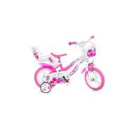 Bicicletta Bambina Bianca e Rosa Flappy 12 pollici