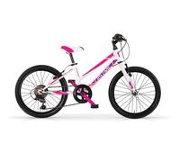 Bicicletta Bambina MTB MBM District 20" 6 Velocità - Bianco