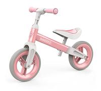 MHCYLION Bicicletta Bambini Senza Pedali per 1,5-4 Anni Fino a 25 Kg, volante e sellino Regolabili in Altezza, Bloccasterzo, Giocattoli Regali per Bambini Bicicletta Equilibrio Bambino,Rosa