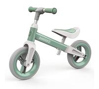 Bicicletta Bambini Senza Pedali per 1,5-4 Anni Fino a 25 Kg, volante e sellino Regolabili in Altezza, Bloccasterzo, Giocattoli Regali per Bambini, Verde