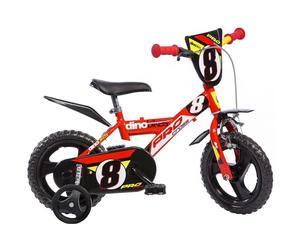 Bicicletta Bambino 12" - Dino Bikes 123GLN Serie 23 con Rotelline Stabilizzatrici
