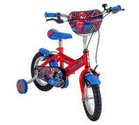 Bicicletta Bambino 12" Spiderman Con Rotelle