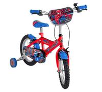Bicicletta Bambino 14" Spiderman Con Rotelle