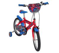 Bicicletta Bambino 16" Spiderman Con Rotelle