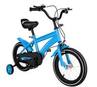 BICICLETTA BICI 14'' CON ROTELLE E FRENI per BAMBINI 2-10 ANNI VARI COLORI