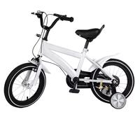 BICICLETTA BICI 14'' CON ROTELLE E FRENI per BAMBINI 2-10 ANNI VARI COLORI