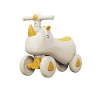 bicicletta Bici senza pedali unicorno for bambini e bambine, con luci musicali, regali for il primo compleanno bici triciclo(Geel,No Music Light)