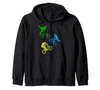 Bicicletta BMX per Bambini, Downhill Stunts Dirt Biking BMX Felpa con Cappuccio