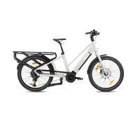 Bicicletta cargo elettrica da strada Monty V8 Blanc