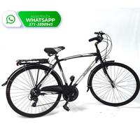 Bicicletta CITY BIKE TREKKING Alluminio UOMO VELOPOLI 28″ CAMBIO 21 Marce / NERO