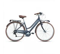 Bicicletta City Donna 28" Grigia Taglia S - Shimano 7V, Telaio Alluminio