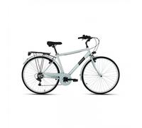 Bicicletta City Dosso 28" Grigia - Cambio Shimano 7V, Telaio Acciaio, Taglia 50