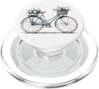 Bicicletta con cesto di fiori, ciclista PopSockets PopGrip per MagSafe