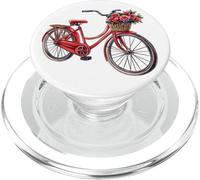 Bicicletta con cesto di fiori, ciclista PopSockets PopGrip per MagSafe
