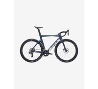 Bicicletta Corsa Bianchi Oltre Comp Shimano 105 Di2 12V blu grigiastro - 57