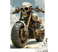 bicicletta cranio arrugginito Set Di Puzzle Da 1000 Pezzi Per Hobbisti, Carta Spesso, Arredamento Interno, Regalo Di Capodanno, Puzzle Di Relax, Gioco Cerebrale 38x26cm/1000pcs