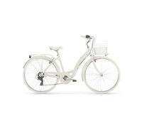 Bicicletta Cruiser MBM Primavera Donna Ruota 28" Cambio 6 Velocità (Avorio)