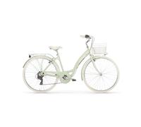 Bicicletta Cruiser MBM Primavera Donna Ruota 28" Cambio 6 Velocità (Verde Menta)