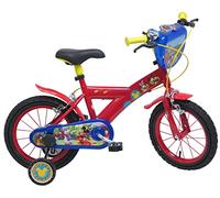 albri 14 Pollici, Bicicletta Mickey Mouse Bambino, Rosso