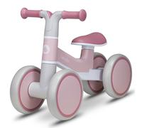 lionelo VILLY Bicicletta senza pedali per bambini da 1 a 3 anni o 30 kg, con 4 ruote, Ammortizzatore anteriore e sedile ergonomico, Un regalo perfetto per ragazze e ragazzi