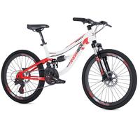 Bicicletta da bambina 24 Bianca/Rossa
