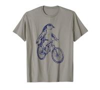 Bicicletta da Bicicletta Divertente con Pinguino Maglietta