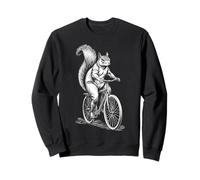 Bicicletta da Ciclismo, Scoiattolo, Vintage, per Ciclisti, Motociclisti, Animali Divertenti Felpa