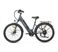 Bicicletta da Città Elettrica Foride Roamer 1 ST, Motore 250W, Batteria 36V 13Ah, Pneumatici 27.5 X 2.1 , 25 km/h, Autonomia 100 km - Grigio - Nouvo