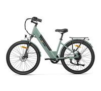 Bicicletta da Città Elettrica Foride Roamer 1 ST, Motore 250W, Batteria 36V 13Ah, Pneumatici 27.5 X 2.1 , 25 km/h, Autonomia 100 km - Verde - Nouvo
