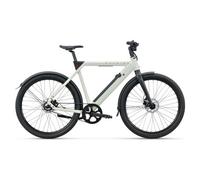 Bicicletta da citta elettrica raleigh one con trasmissione a cinghia monomarcia 27 5 bianca